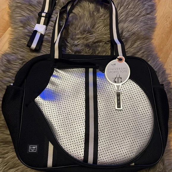 NEW w tags -L&W Tennis/pickleball X-Body Stylish Tote - Picture 1 of 10